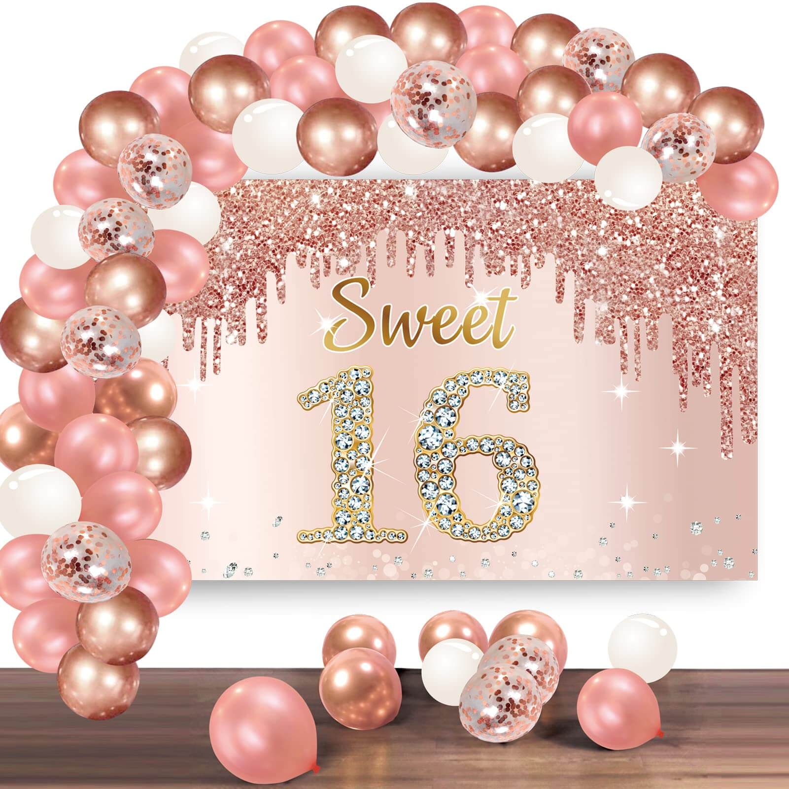 Adding Confetti Sparkle to 16th Birthday